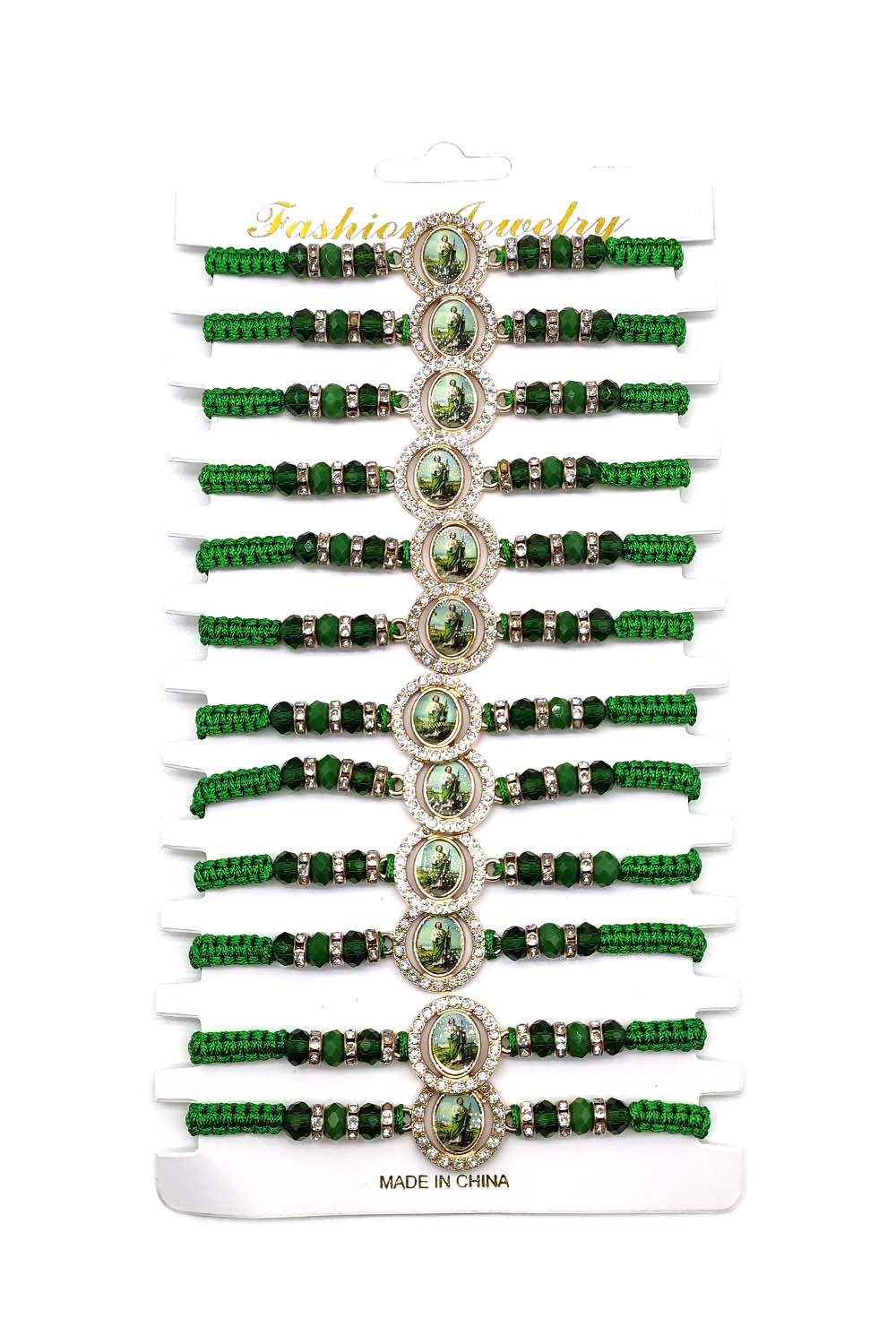 Religious Beaded Adjustable Thread Bracelet