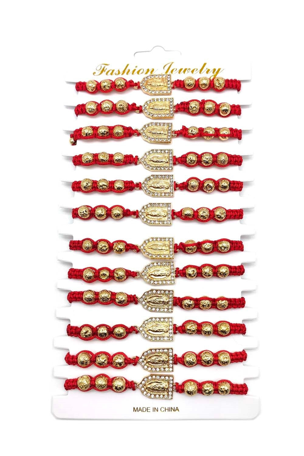 Religious Adjustable Beaded Thread Bracelet