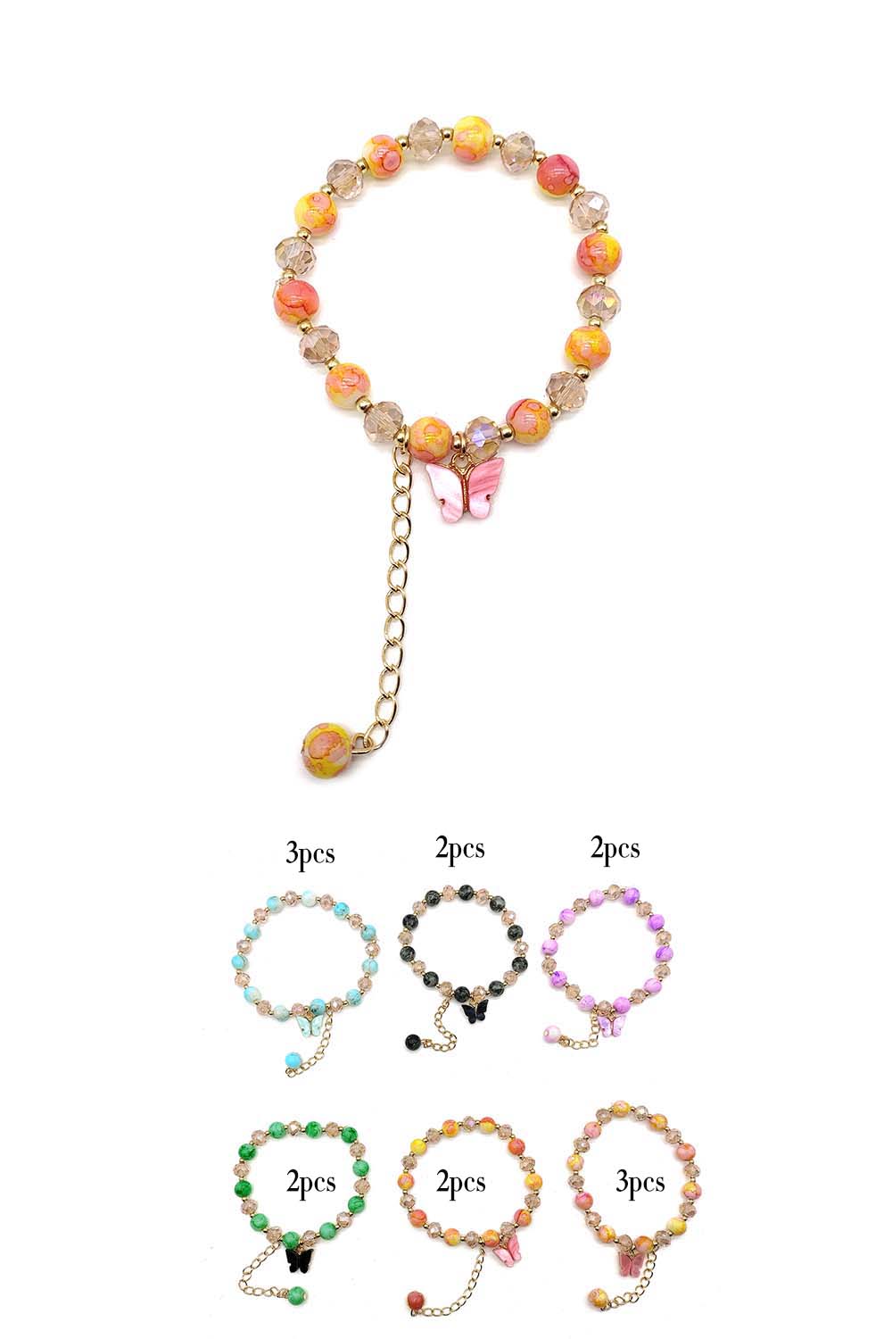 Beaded Butterfly bracelet