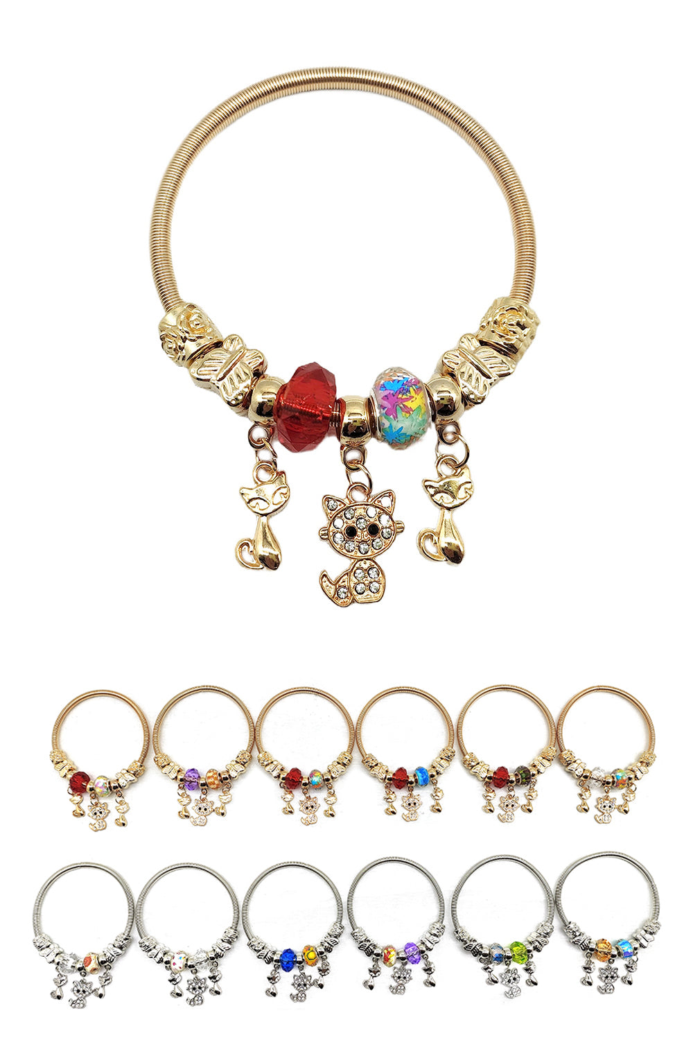 Cat Charm Fashion Bracelet