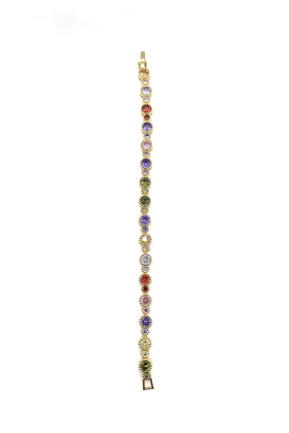 Multi Stainless Steel Baguette Bracelet