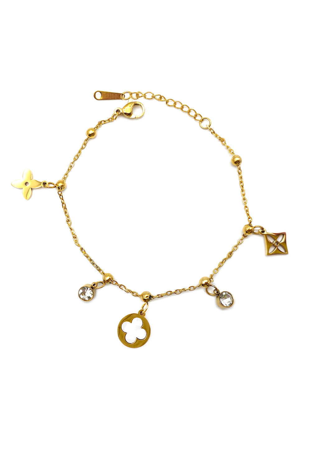 Stainless Steel Charm Bracelet