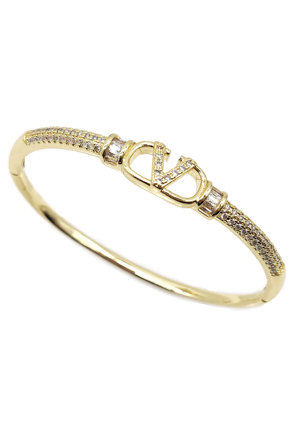 Gold Rhinestone Bangle