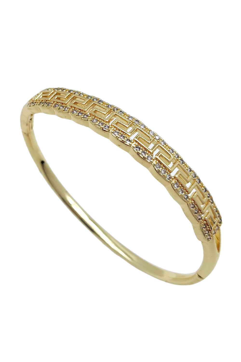 Stainless Steel Rhinestone Bangle