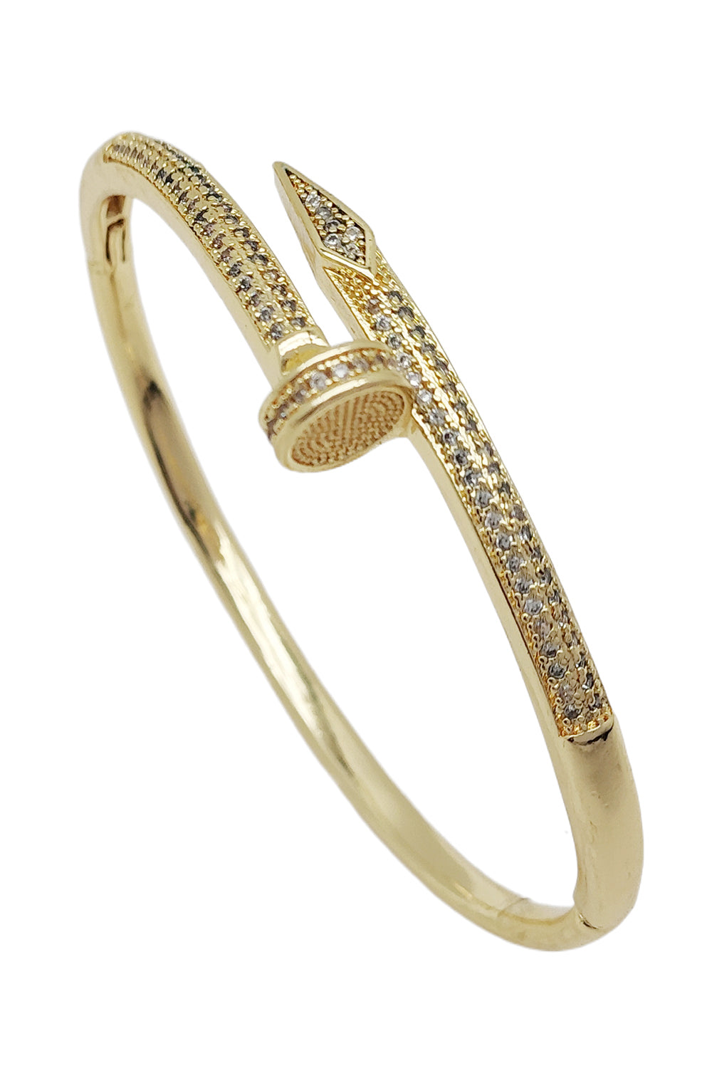 Stainless Steel Nail Design Bangle