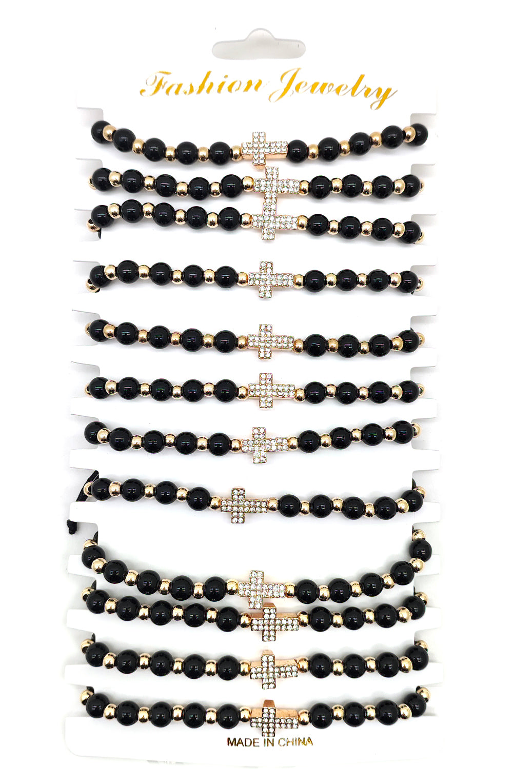 Beaded Cross Thread Bracelet