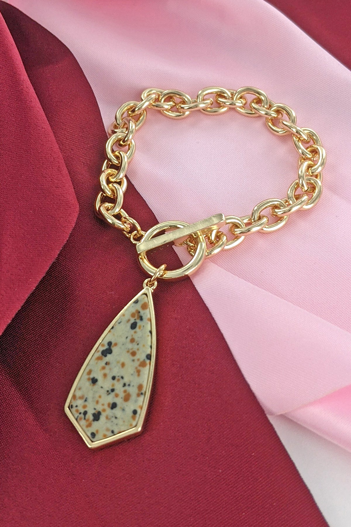 Animal Print Toggle Bracelet