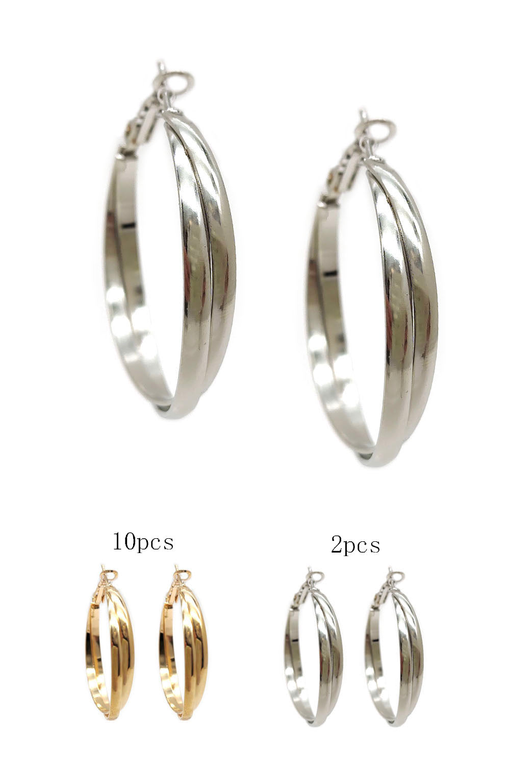Women's Double Hoop Earrings