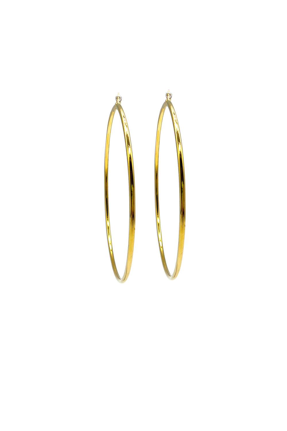 Stainless Steel 30mm Gold Hoop Earrings
