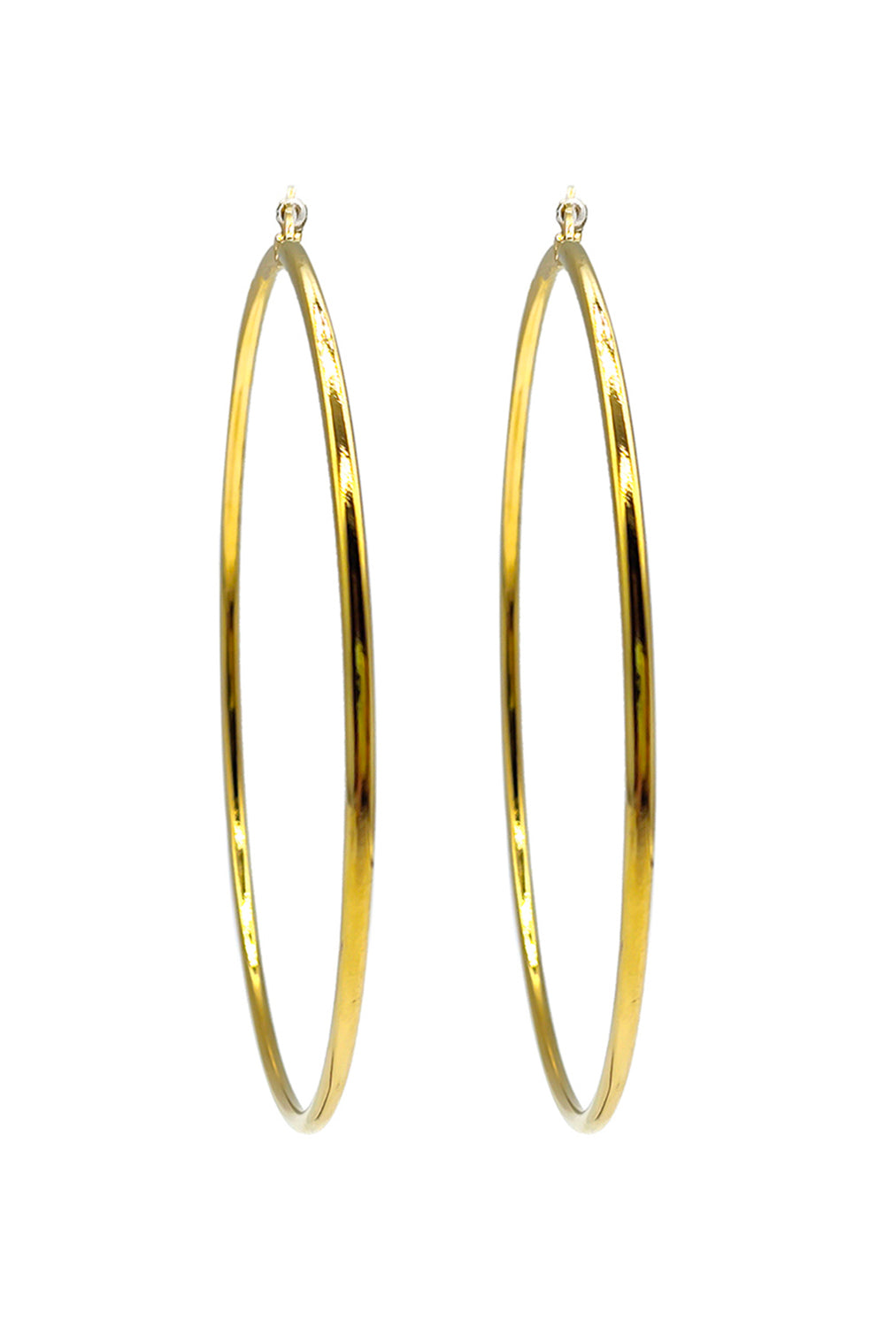 Stainless Steel 70mm Gold Hoop Earrings