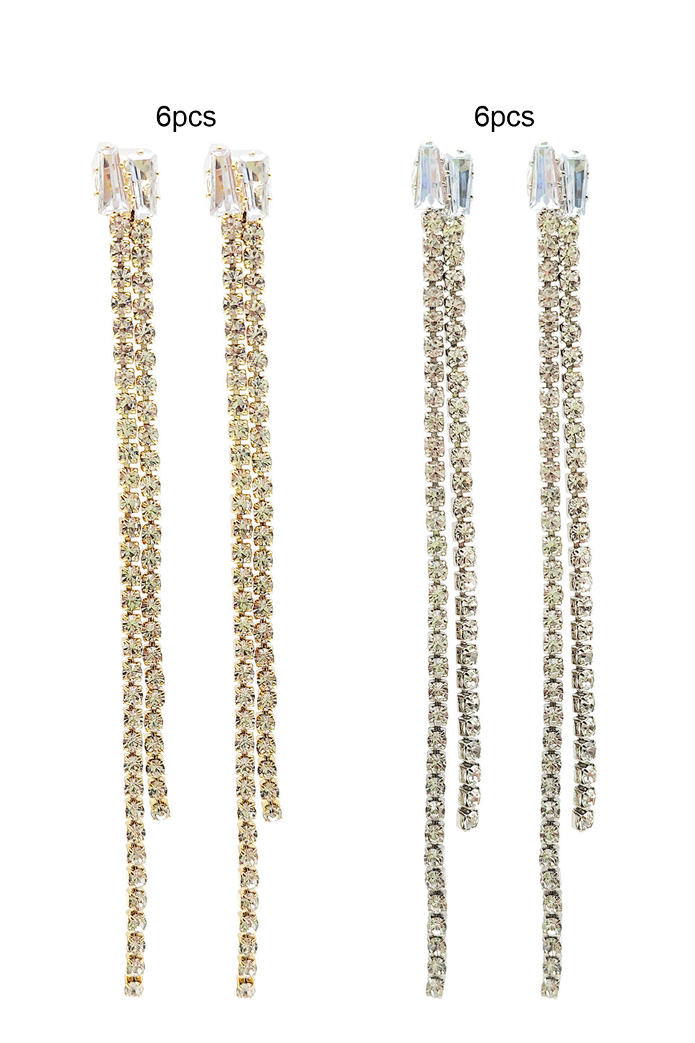 Women's Fashion Rhinestone Tassel Earrings