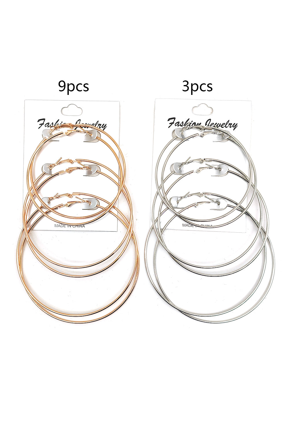 Women's 3-pair Hoop Earrings