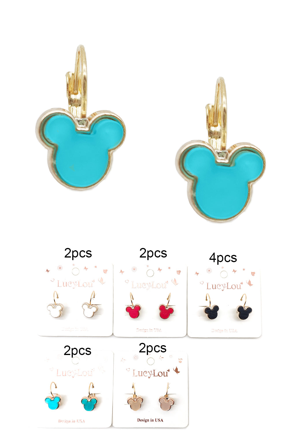 Mouse Design Dangle Earrings