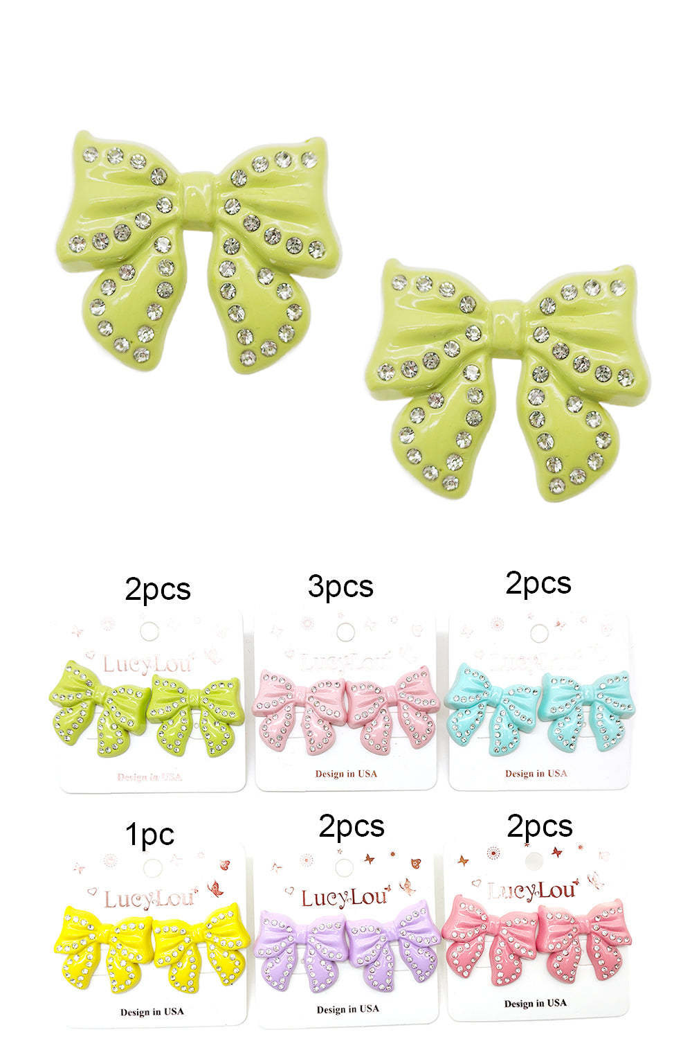 Bow Design Stud Earrings