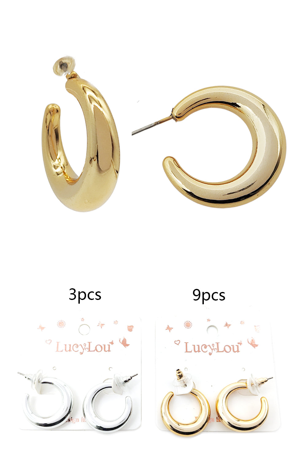 Women's Fashion Open Hoop Earrings