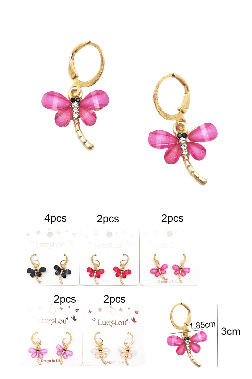 Dragonfly Dangle Earrings