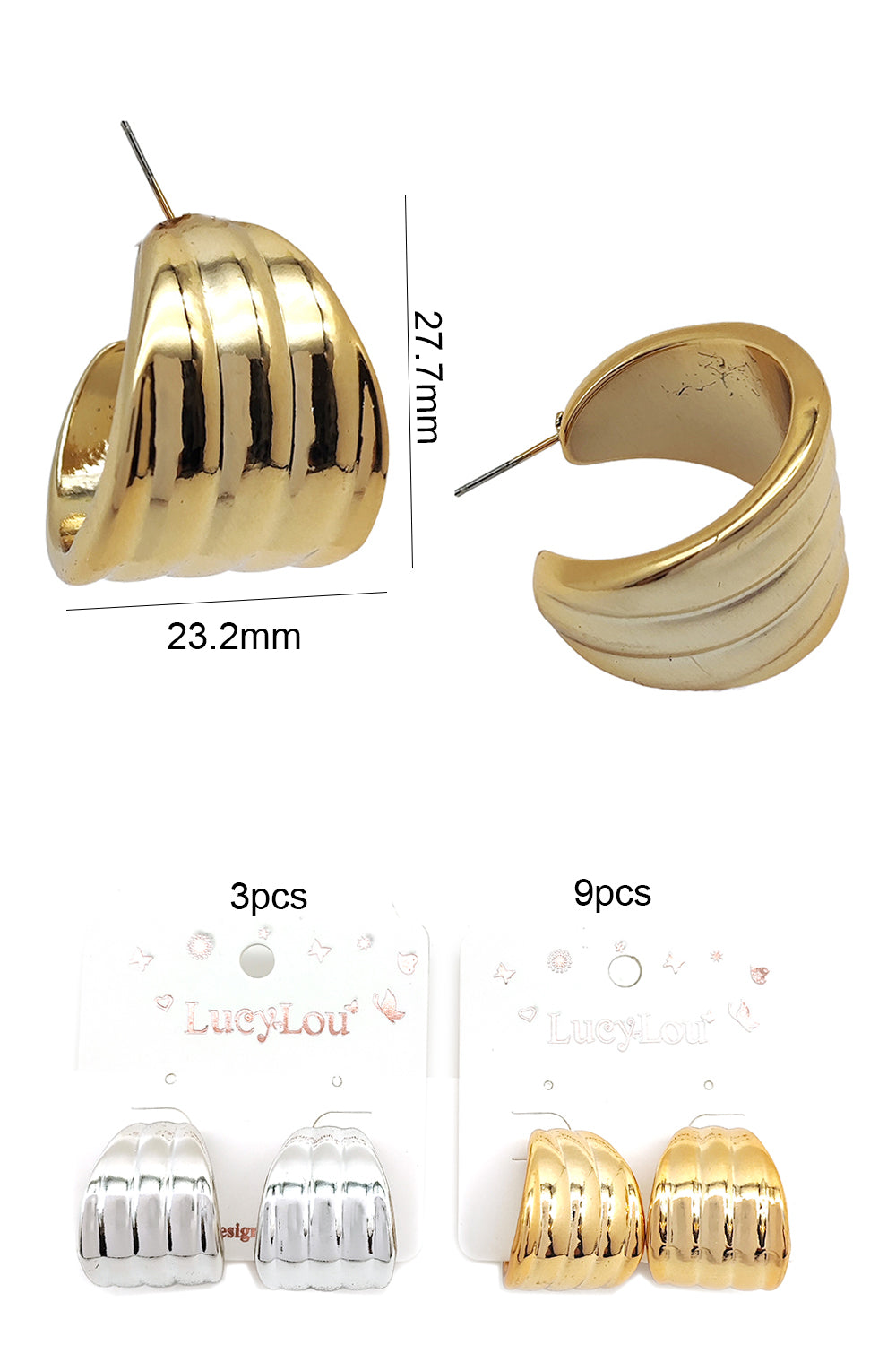 Minimalist Open Hoop Earrings