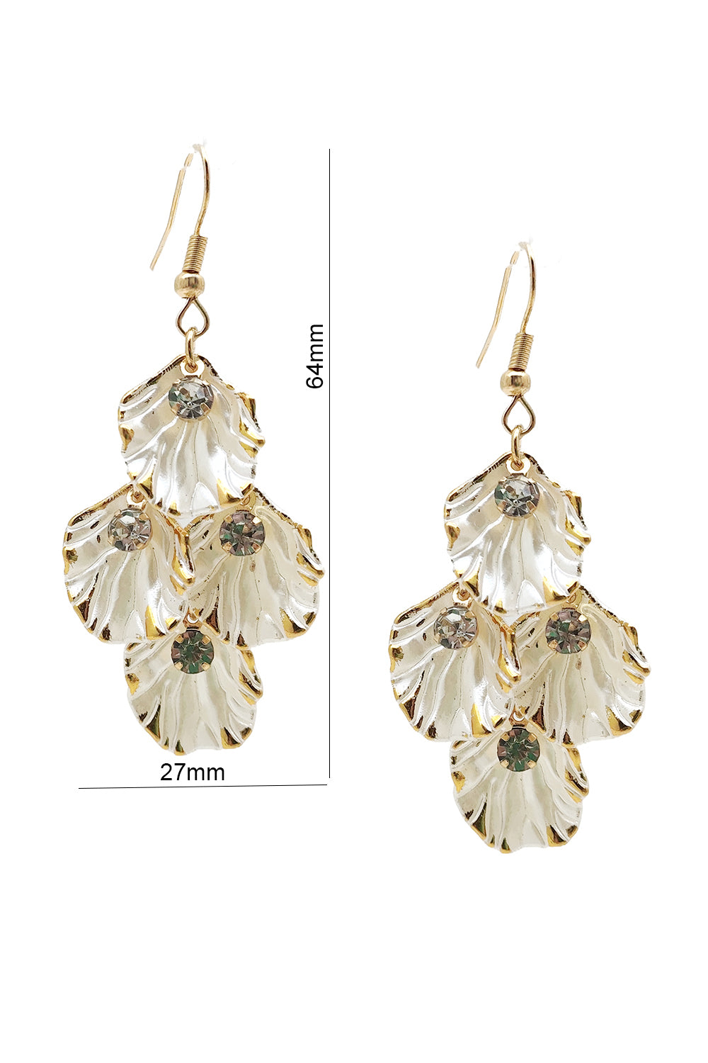 Seashell Dangle Drop Earrings