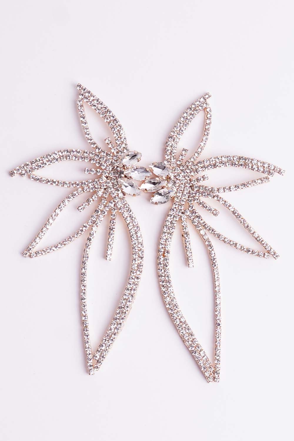 Gold Statement Rhinestone Earrings