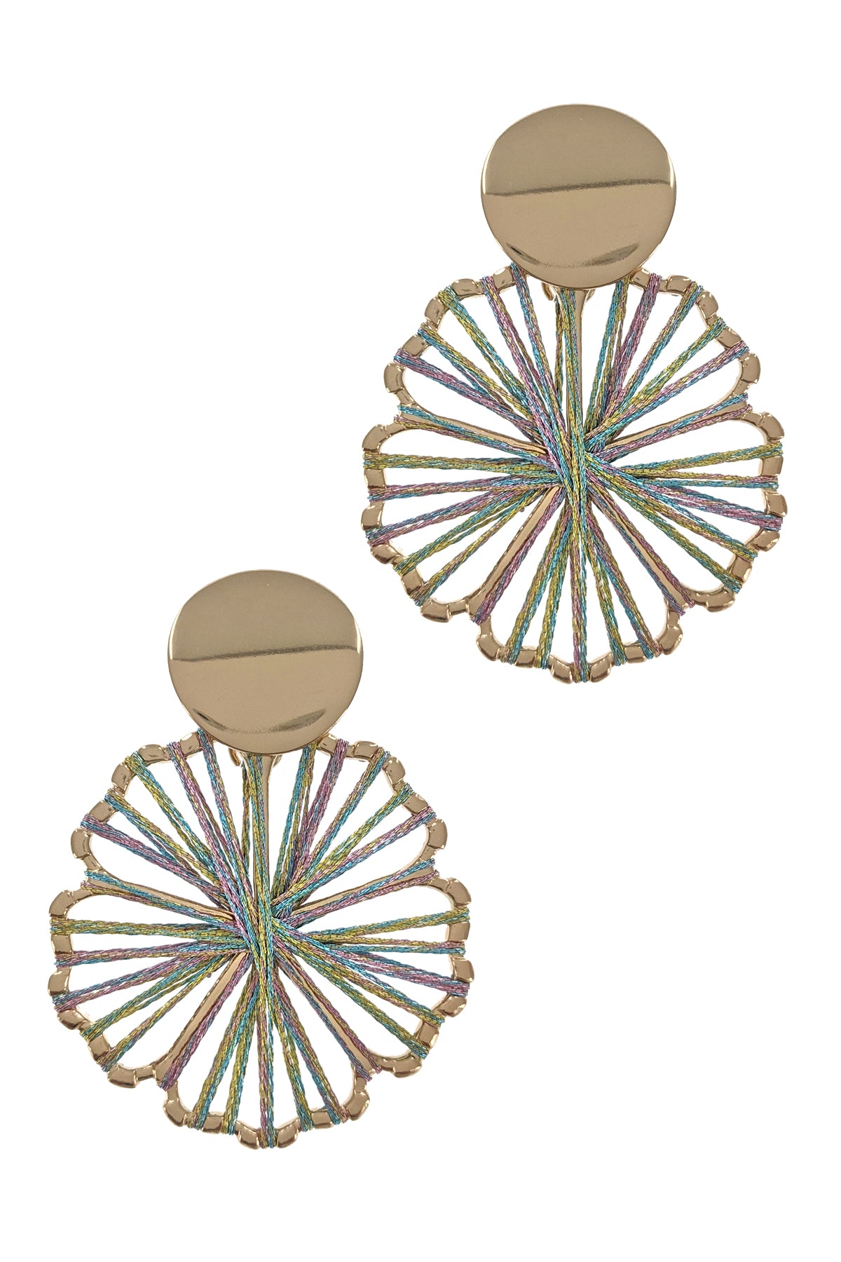 Multi-Color Satin Silky Threaded Fashion Earrings