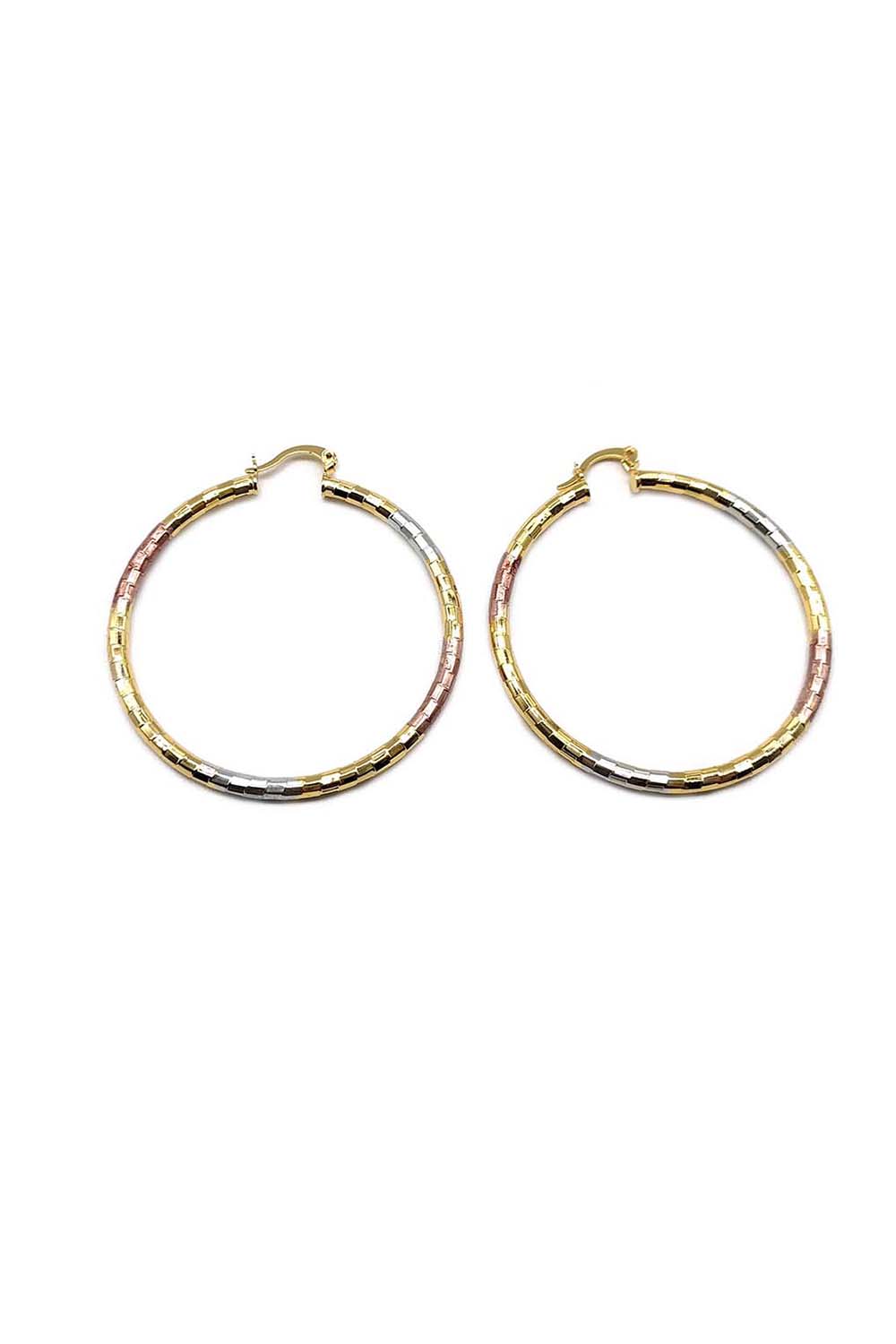 Gold Dipped 50mm Hoop Earring