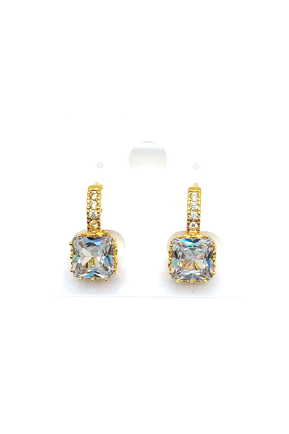 Gold Plated Cubic Zirconia Earrings