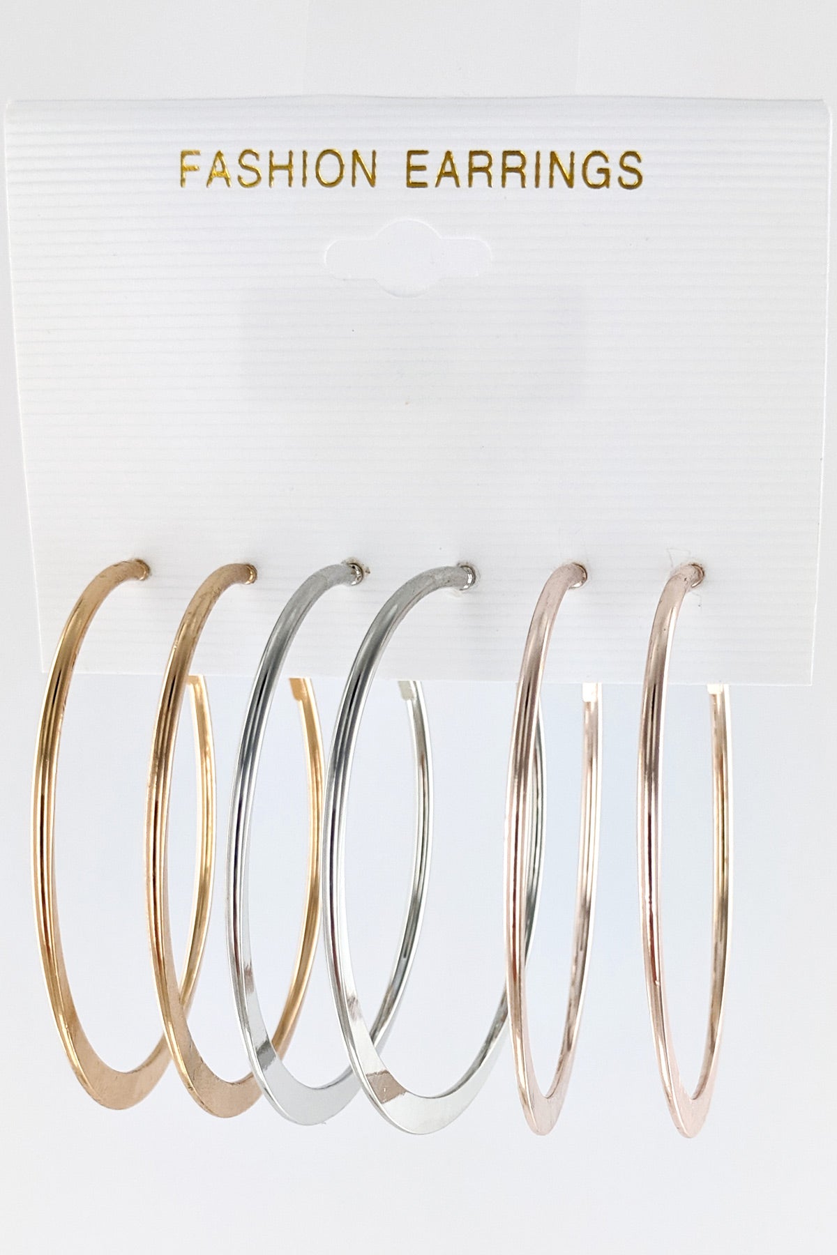 3-Pair Hoop Earrings