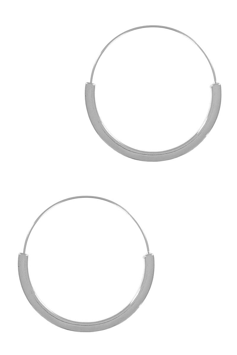 Silver Hoop Earring