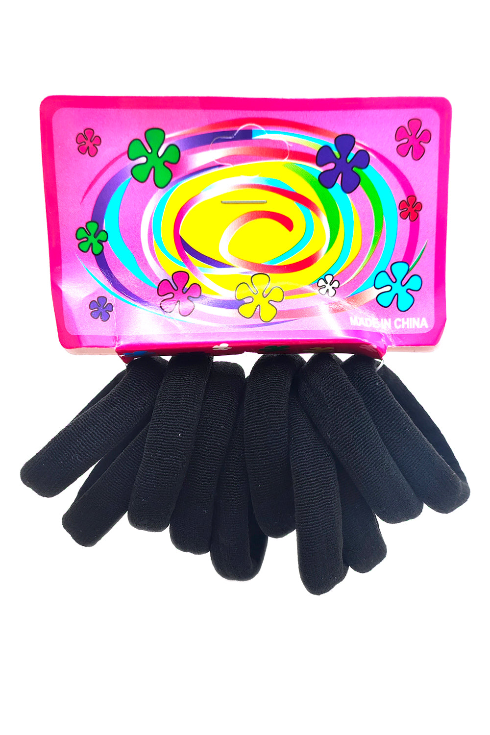 Black Seamless Elastic Ponytail Holder