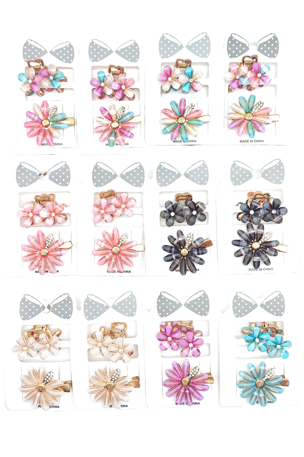 Flower Design Hair Barrettes