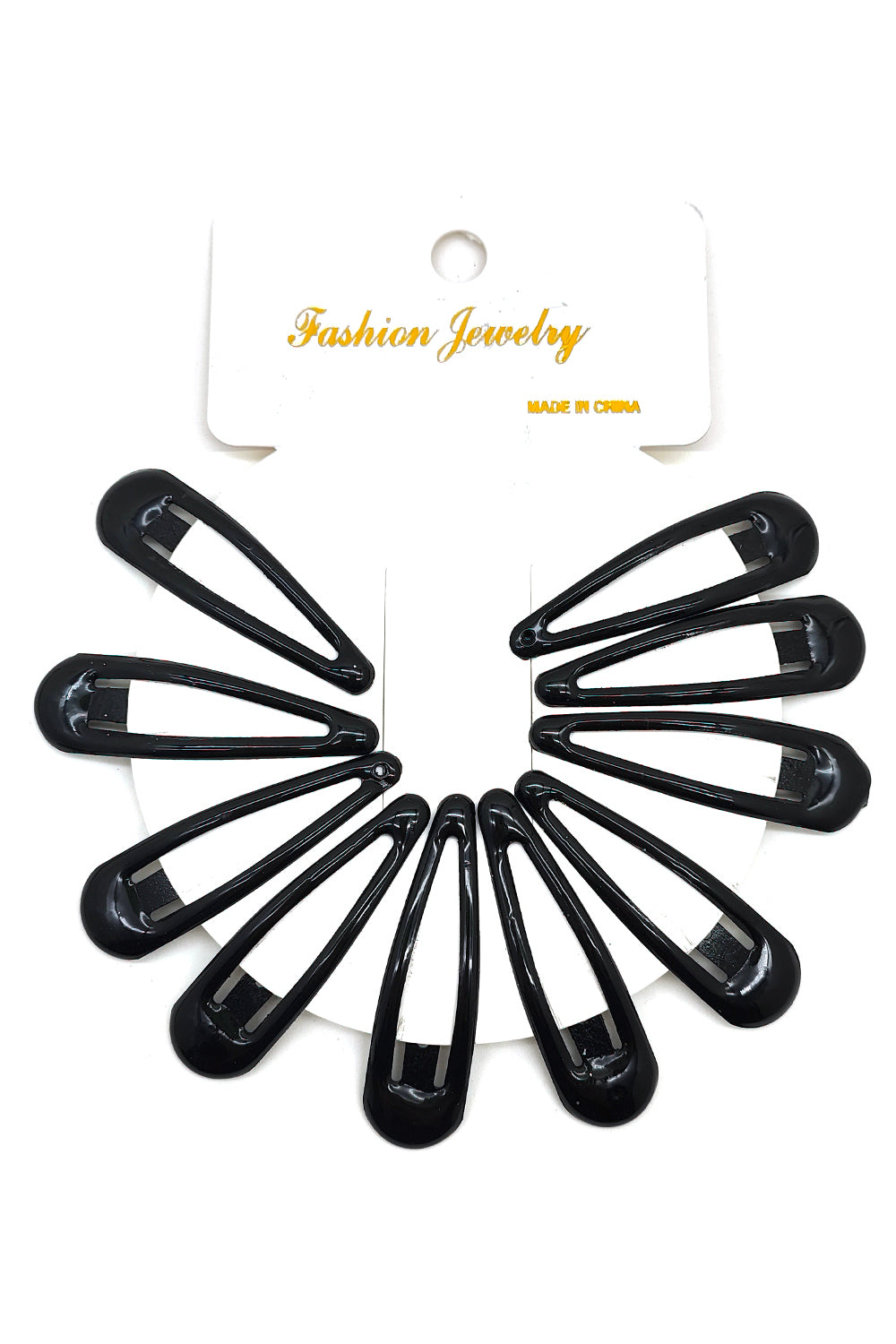 Black Hair Snap Clips
