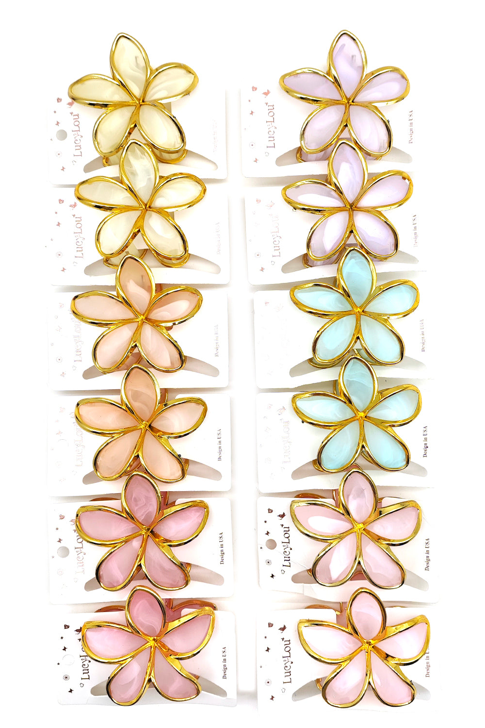 Flower Design Hair Claw Clip
