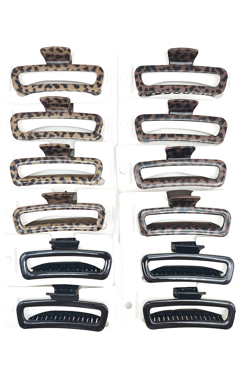 Tortoise Shell Hair Claw Clips