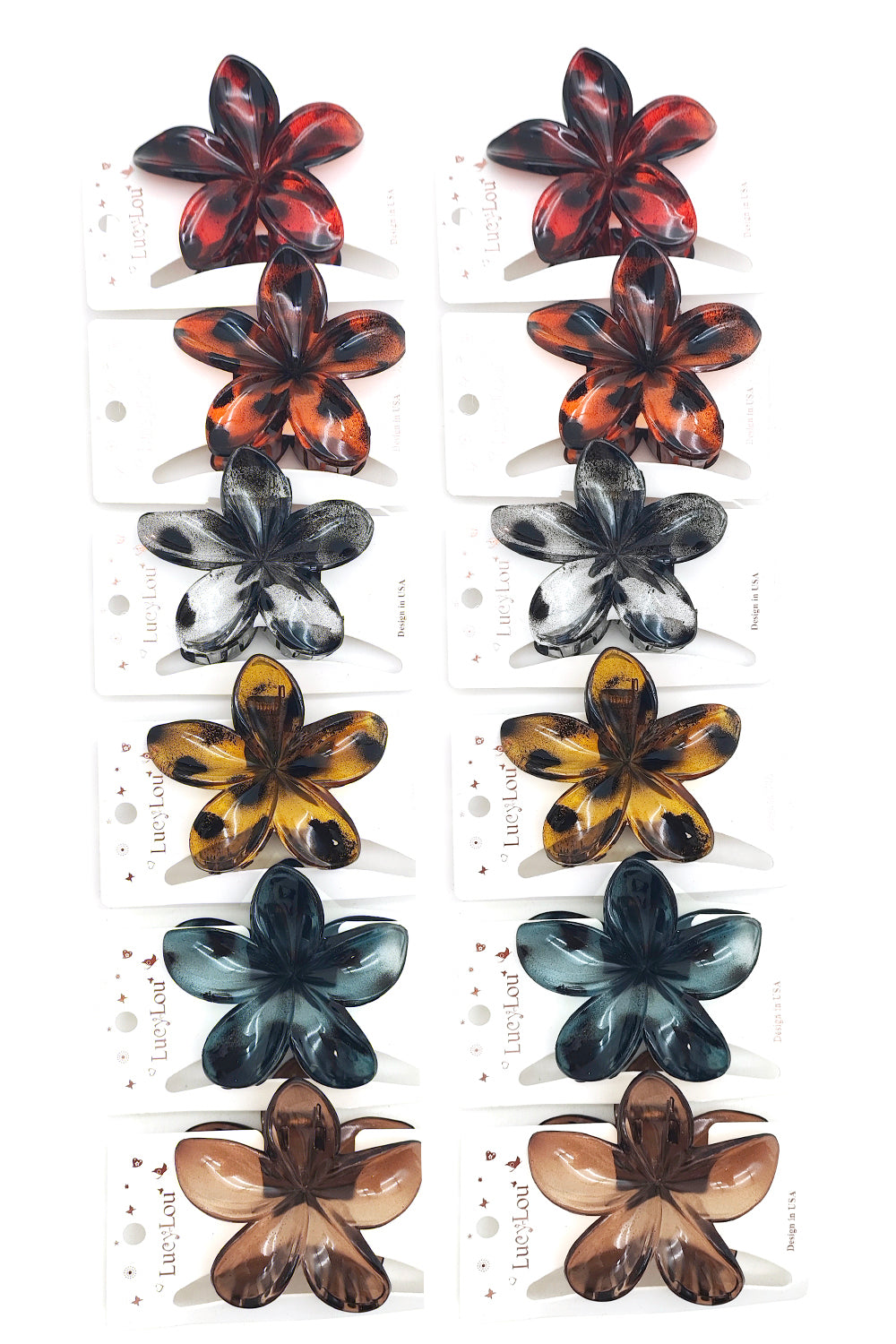 Plumeria Hair Claw Clip