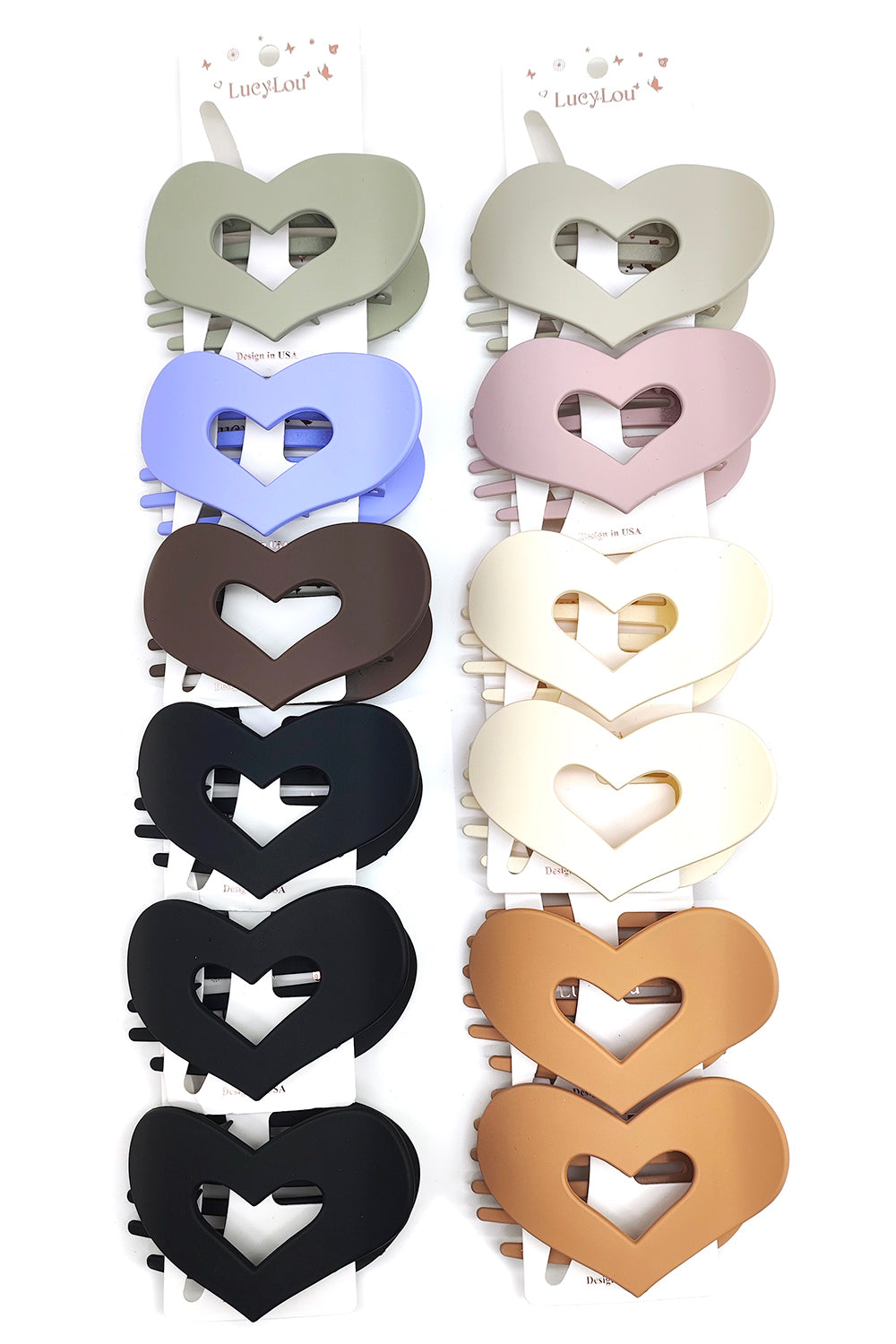 Heart Design French Hair Clip