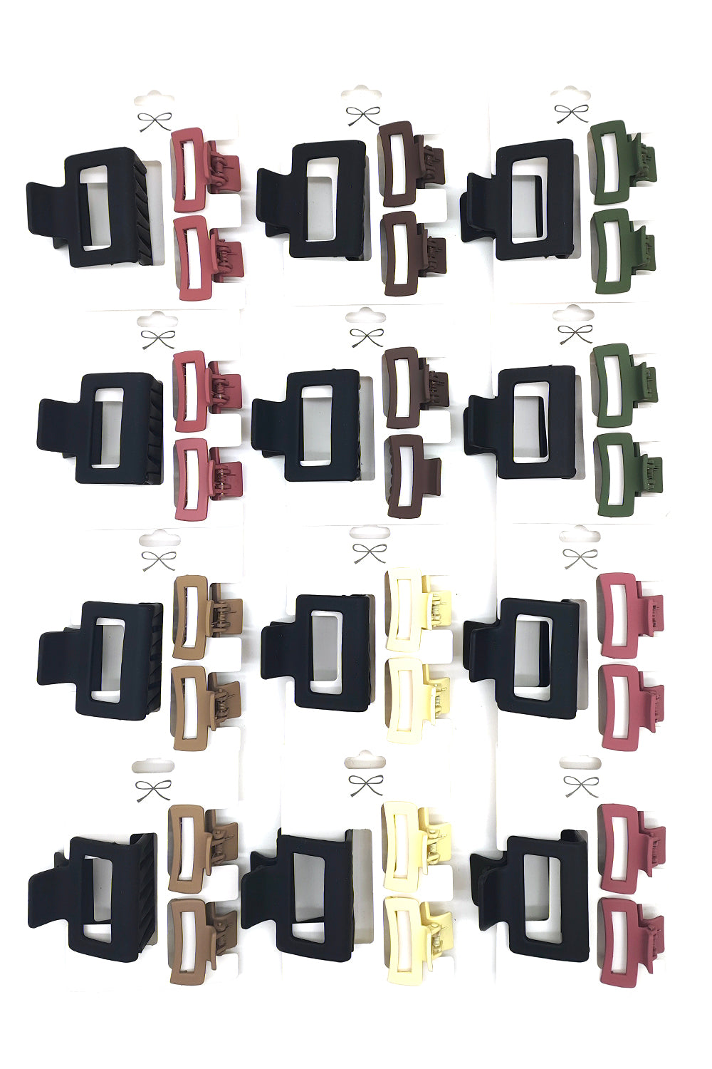 3-piece Hair Clip Claws