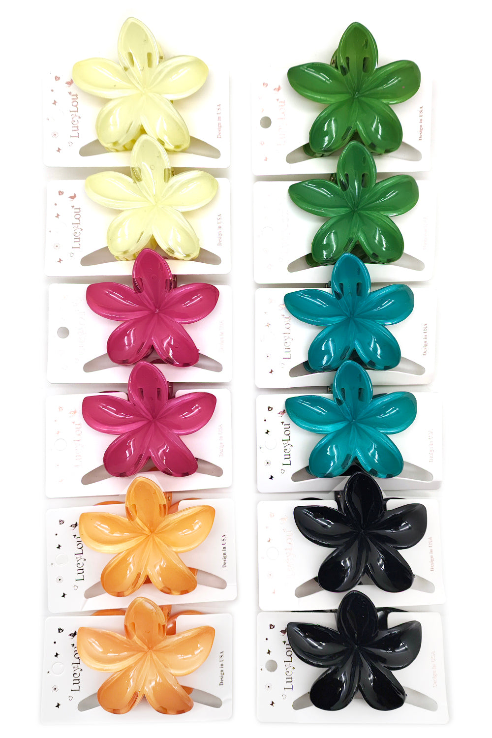 Plumeria Hair Claw Clip