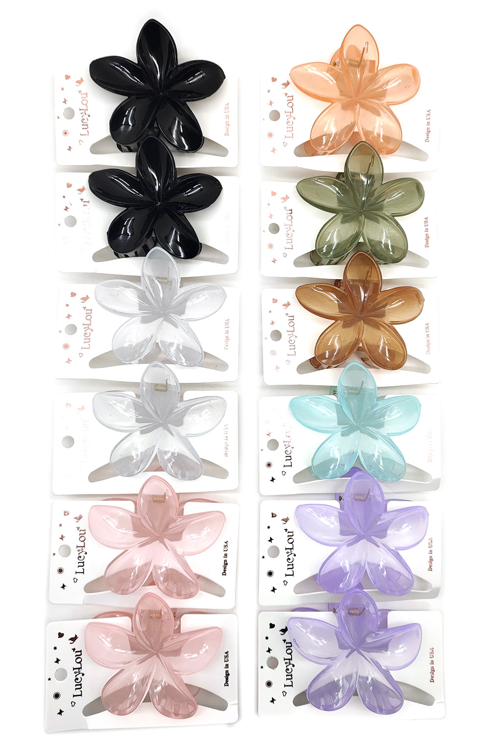 Plumeria Hair Claw Clip