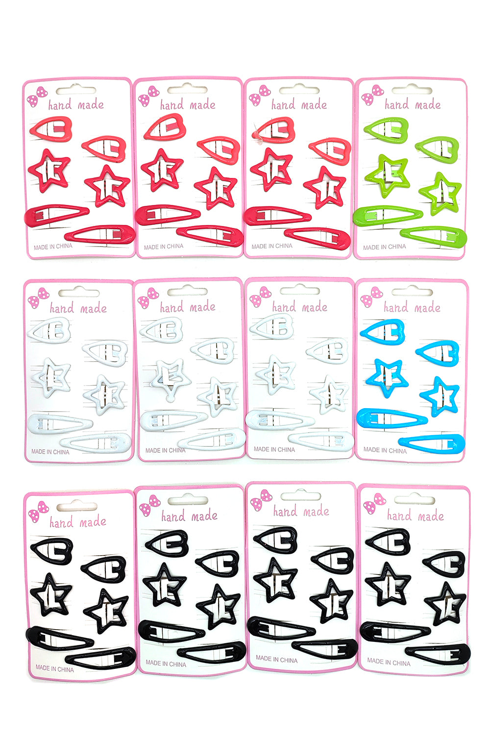 Assorted Design Snap Hair Clips