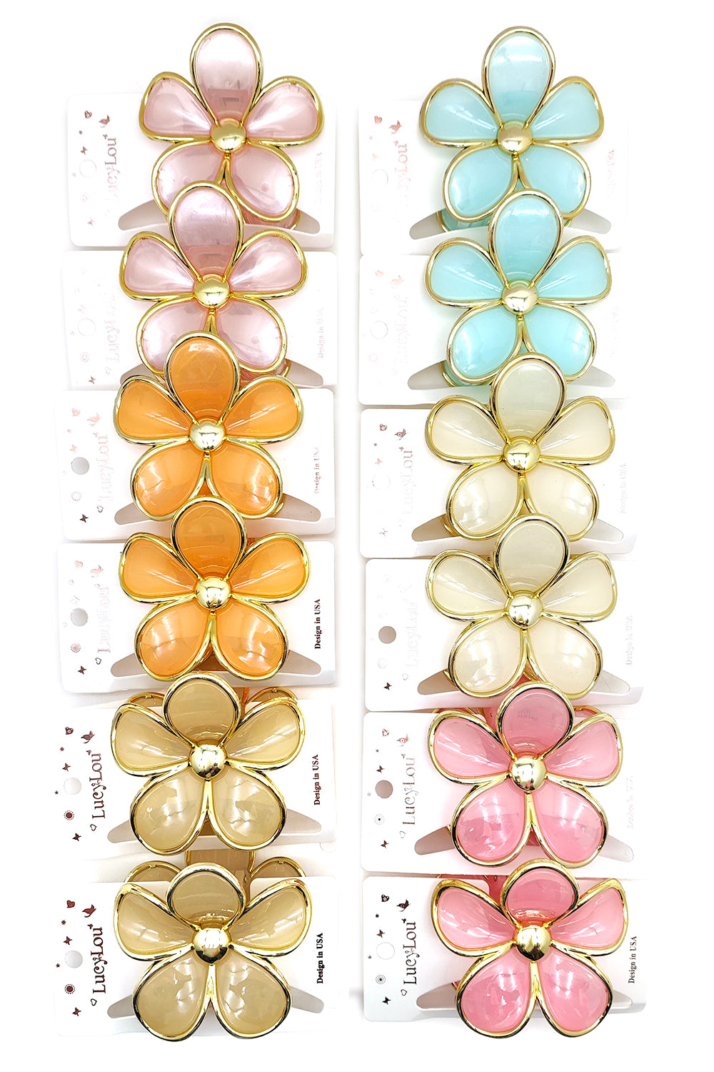 Daisy Flower Hair Claw Clip
