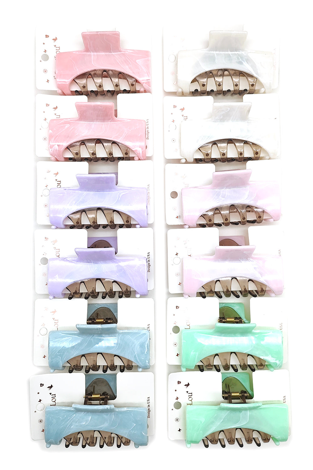 Rectangle Hair Claw Clips