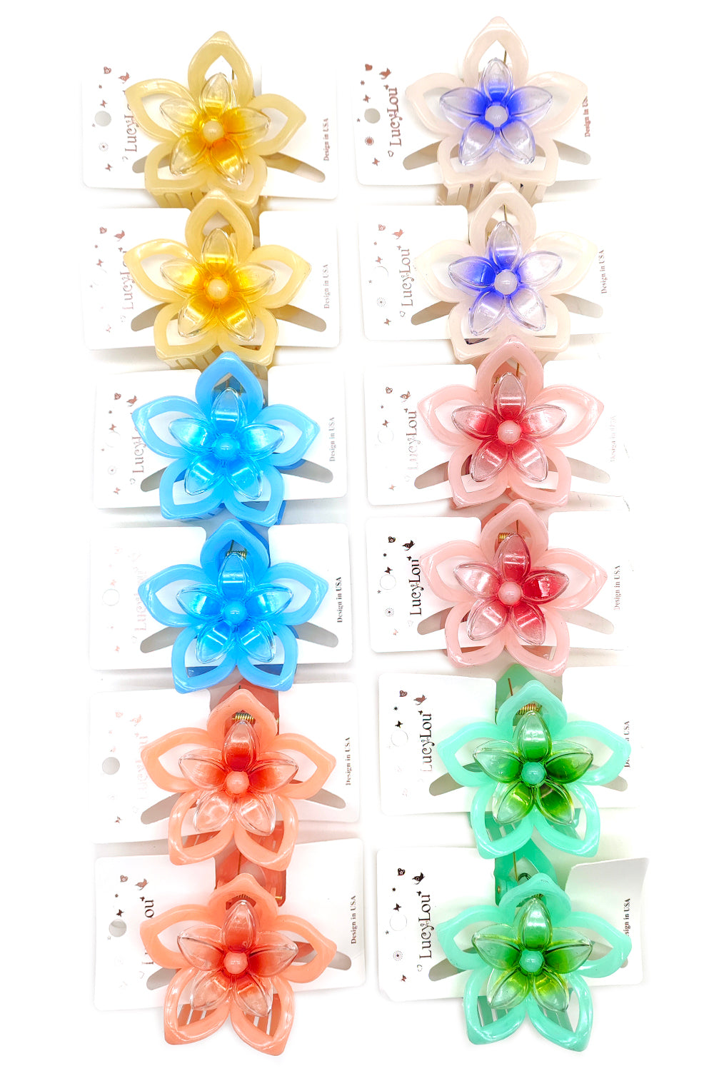 Flower Design Hair Claw Clip