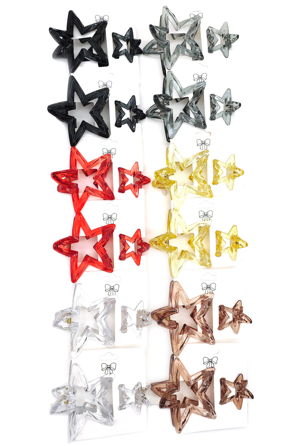 Star Design Hair Claw Clip