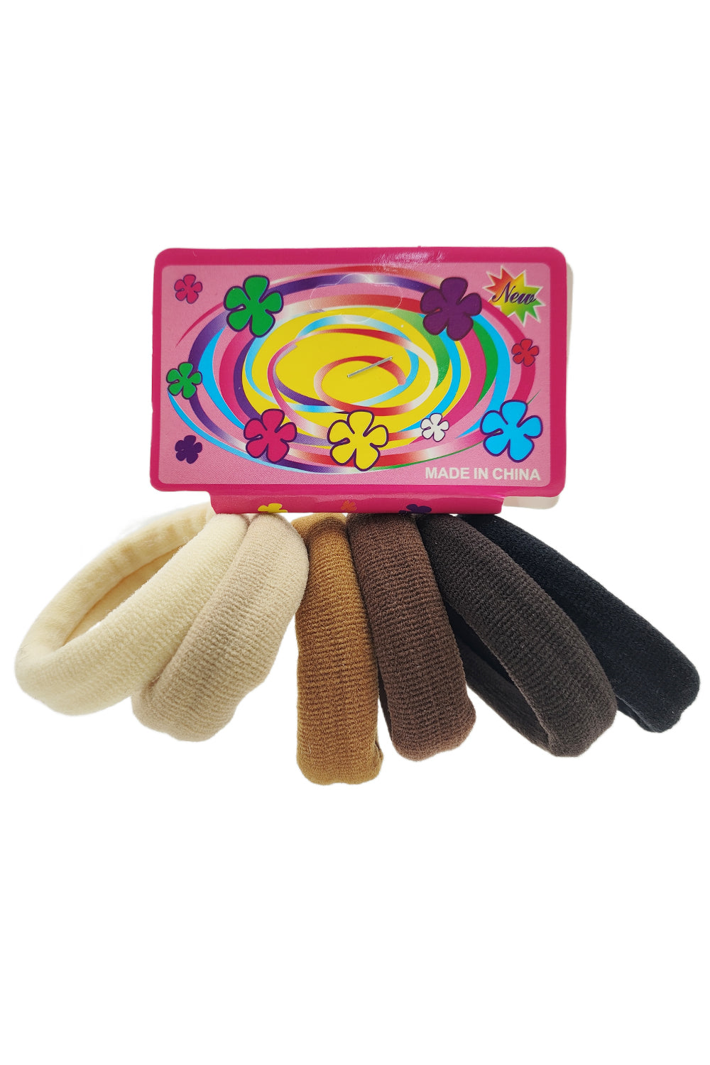 Brown Seamless 6-pieces Hair Tie