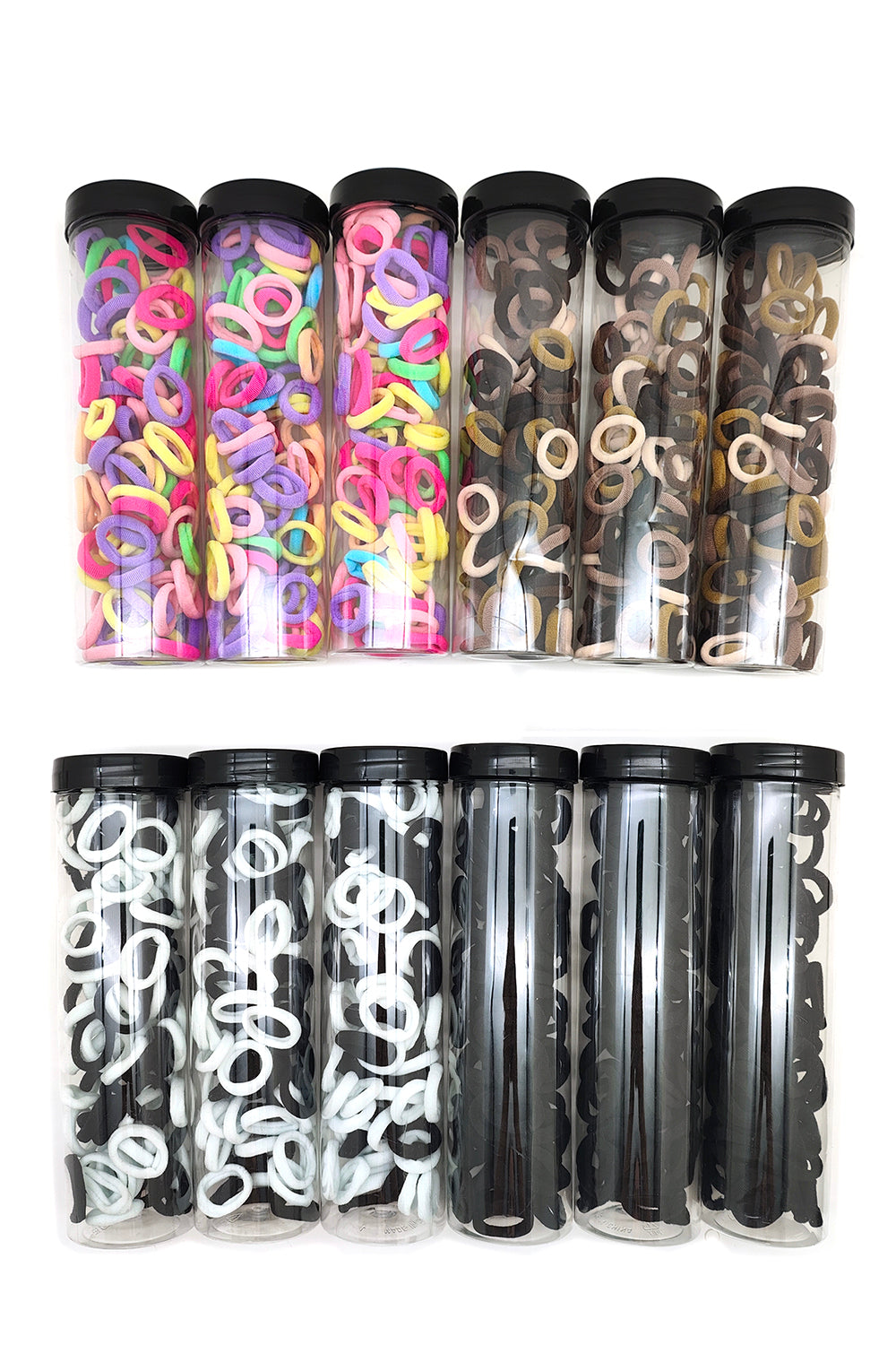 Kids Assorted Color Seamless Hair Ties