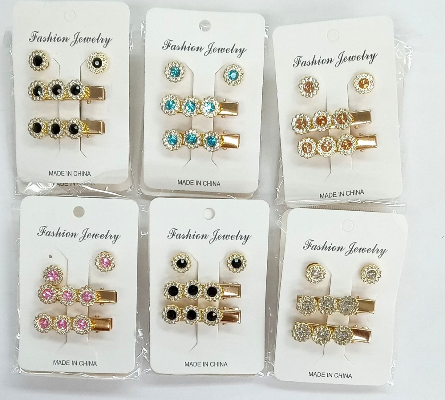 Elegant Hair Clip & Earrings
