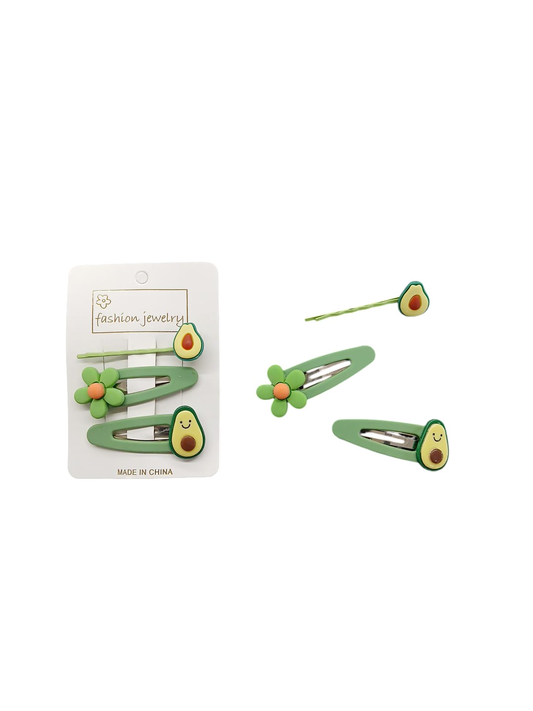Avocado Design Hair Clip