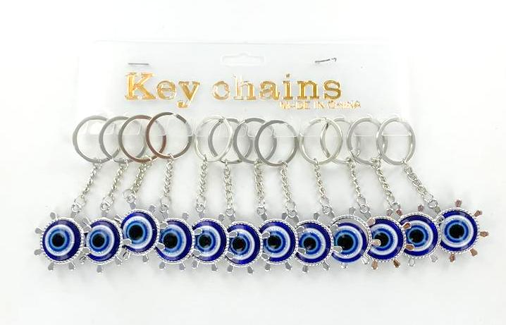 Wheel Evil Eye Key Chain