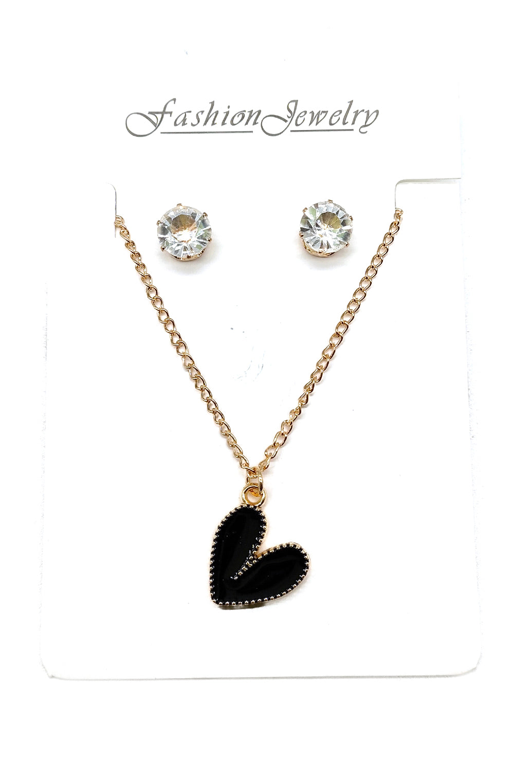 Heart Design Necklace Set