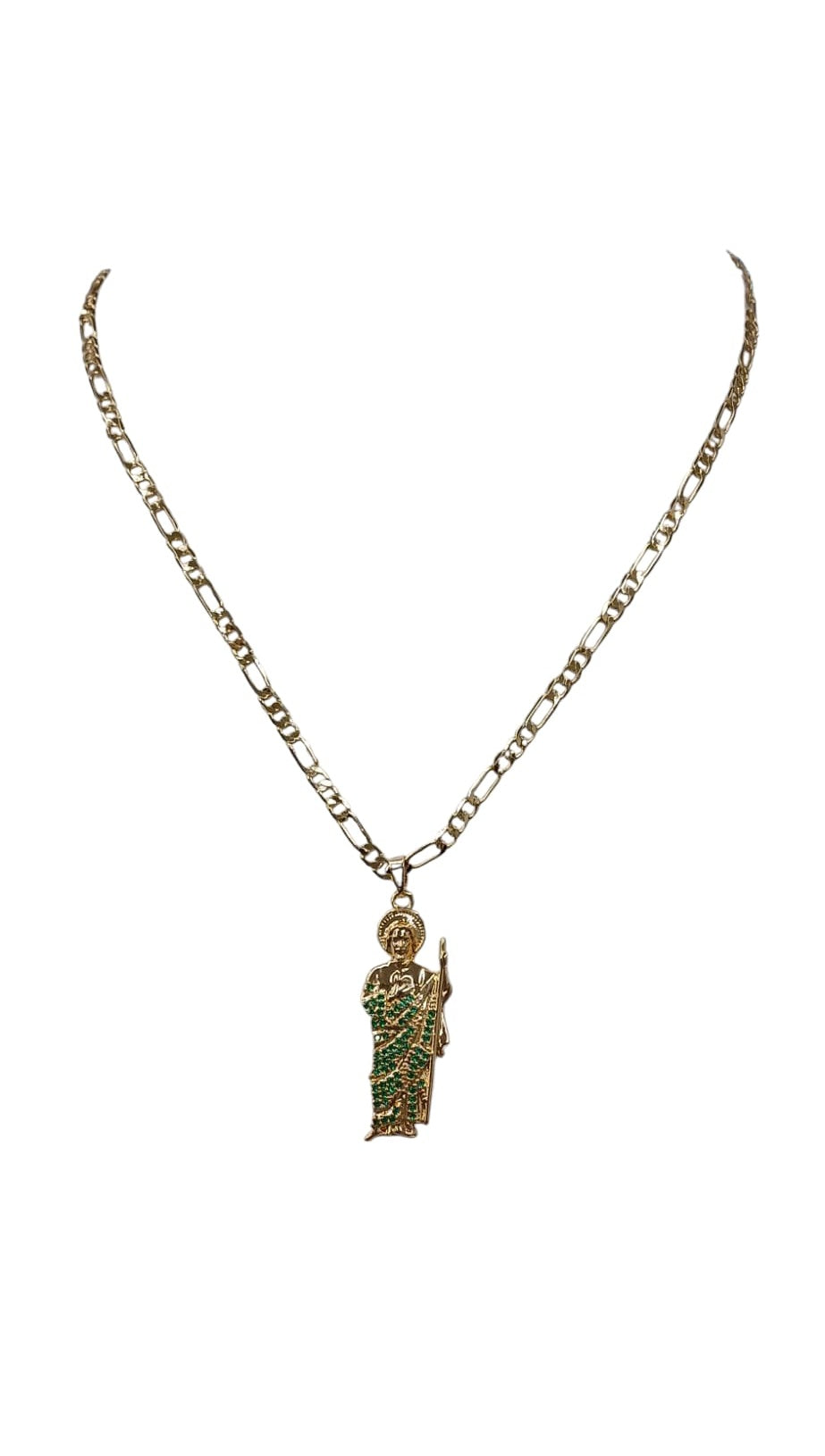Gold Dipped San Judas Tadeo Necklace Pendant
